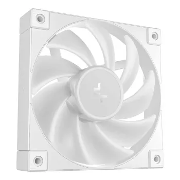 12 cm DeepCool FD12 ARGB tietokoneen kotelotuuletin, valkoinen, 400–2050 RPM, hydraulinen laakeri