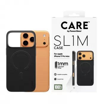 Puhelinkotelo PanzerGlass CARE™ SL1M kotelo musta MagSafe-yhteensopiva iPhone 17 Pro Max