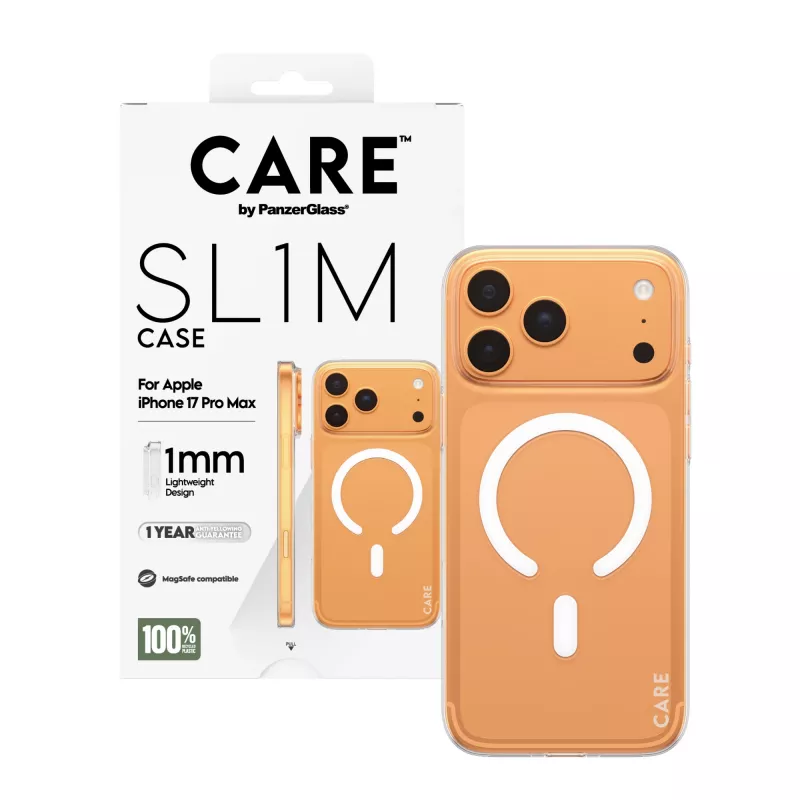 Suojakotelo PanzerGlass CARE™ SL1M kotelo läpinäkyvä MagSafe-yhteensopiva iPhone 17 Pro Max