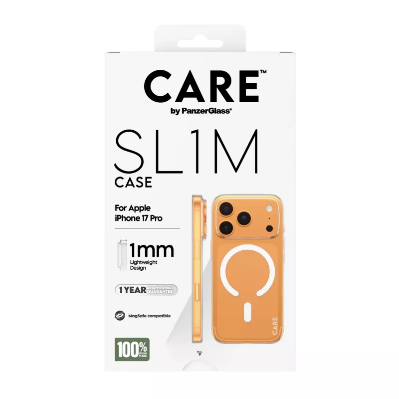 PanzerGlass CARE SL1M läpinäkyvä MagSafe-kotelo iPhone 17 Pro