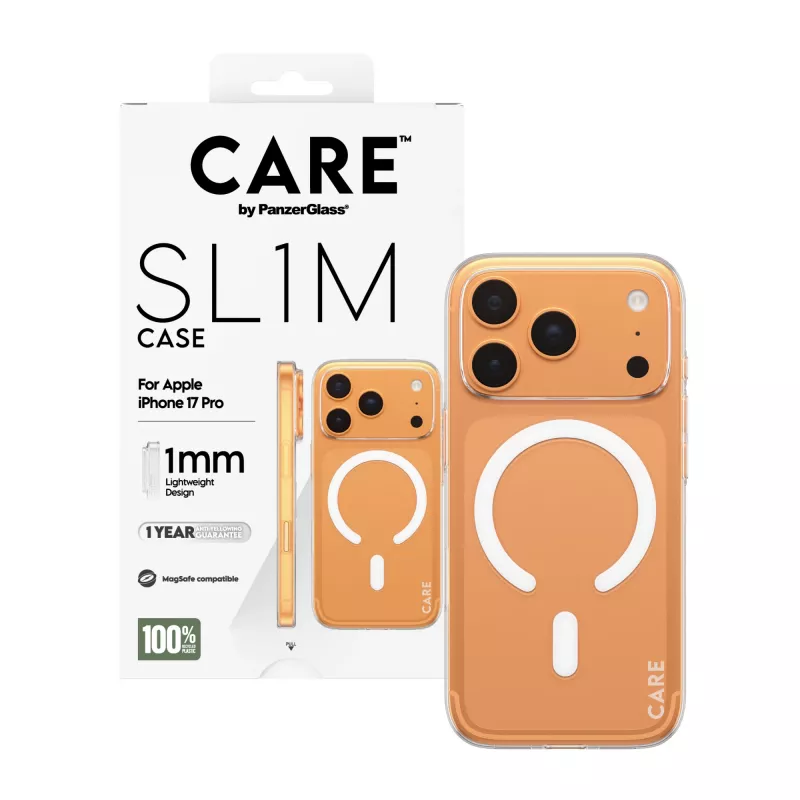 PanzerGlass CARE SL1M läpinäkyvä MagSafe-kotelo iPhone 17 Pro