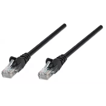 Intellinet verkkokaapeli, Cat6A, 0,25 m, musta, kupari, S/FTP, LSOH/LSZH, PVC, RJ45, kullatut kontaktit, lukituskielekkeen suojaus, tupella, elinikäinen takuu