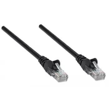 Intellinet verkkokaapeli, Cat6A, 0,25 m, musta, kupari, S/FTP, LSOH/LSZH, PVC, RJ45, kullatut kontaktit, lukituskielekkeen suojaus, tupella, elinikäinen takuu