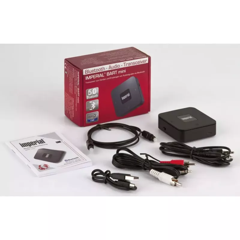 Imperial BART mini Bluetooth 5.0 lähetin/vastaanotin, musta