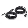 Techly IUSB-REP220TY3 USB-kaapeli USB 2.0 20 m USB A musta