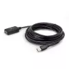 Techly IUSB-REP220TY3 USB-kaapeli USB 2.0 20 m USB A musta