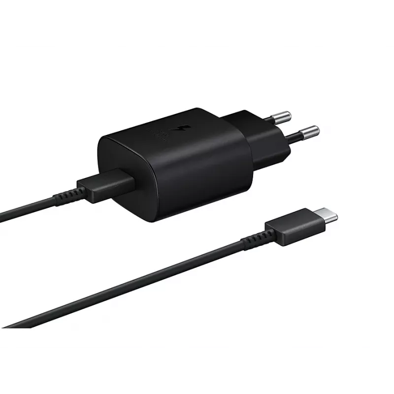 Seinäpikalaturi Samsung EP-TA800XBEGEU 25W USB-C pikalataus, kompakti AC-sovitin