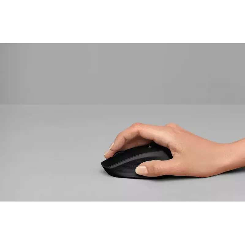 Logitech hiiri M330 SILENT PLUS — RF langaton, oikeakätisille, 1000 DPI, 3 painiketta, vieritysrulla, musta, paristokäyttöinen