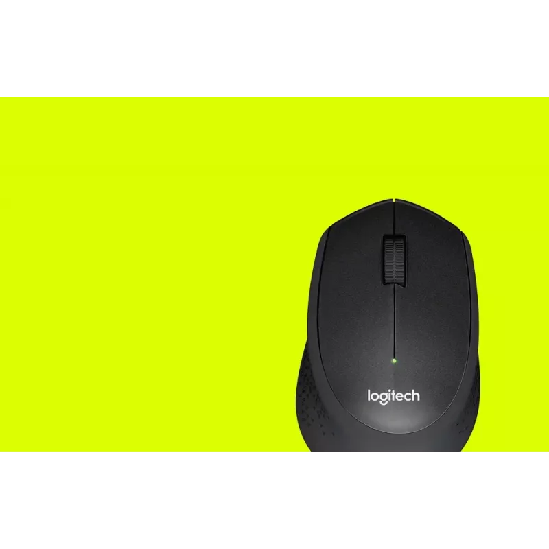 Logitech hiiri M330 SILENT PLUS — RF langaton, oikeakätisille, 1000 DPI, 3 painiketta, vieritysrulla, musta, paristokäyttöinen