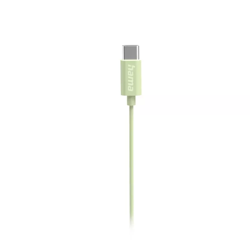Hama Curly Headset johdollinen in-ear puhelut/musiikki USB Type-C vaaleanvihreä