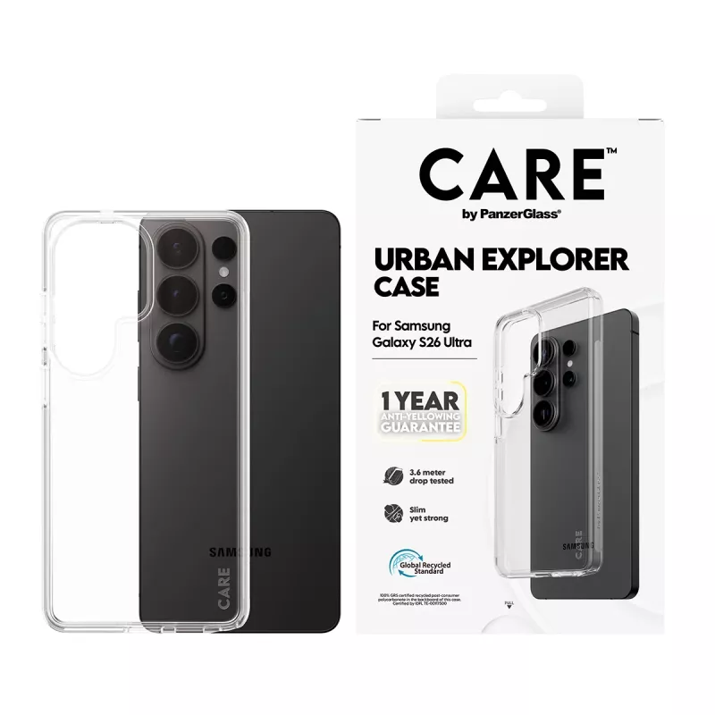 Suojakotelo PanzerGlass CARE by Urban Explorer Case Samsung Galaxy S26 Ultra, läpinäkyvä