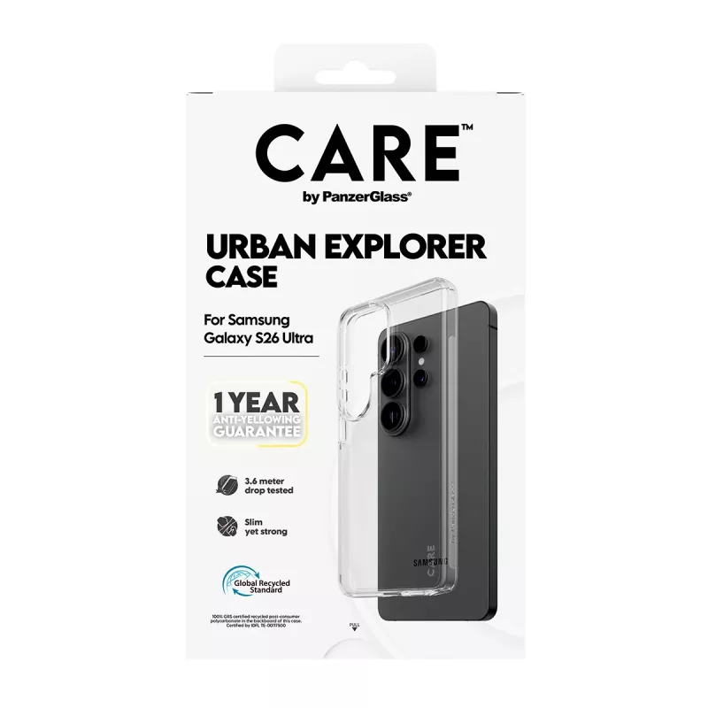 Suojakotelo PanzerGlass CARE by Urban Explorer Case Samsung Galaxy S26 Ultra, läpinäkyvä