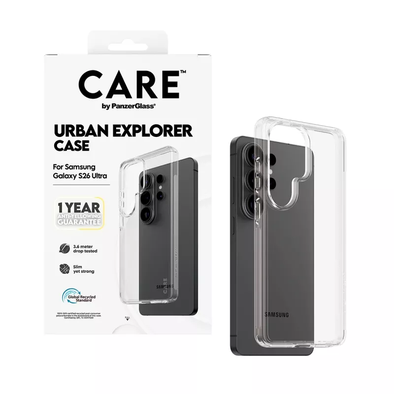 Suojakotelo PanzerGlass CARE by Urban Explorer Case Samsung Galaxy S26 Ultra, läpinäkyvä