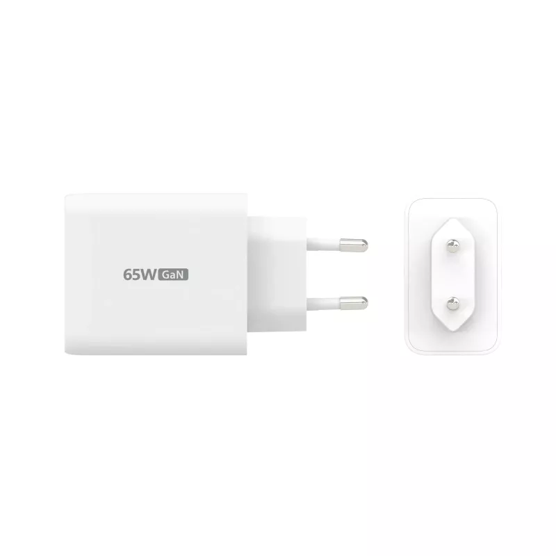 j5create JUP3365E-EN 65W GaN USB-C® 3-porttinen laturi, sisäkäyttöön, AC, valkoinen