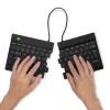 R-Go Tools ergonominen näppäimistö R-Go Split Break tauko-ohjelmistolla, ergonominen jaettu näppäimistö, AZERTY (FR), Bluetooth, musta