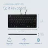 R-Go Tools ergonominen näppäimistö R-Go Split Break tauko-ohjelmistolla, ergonominen jaettu näppäimistö, AZERTY (FR), Bluetooth, musta