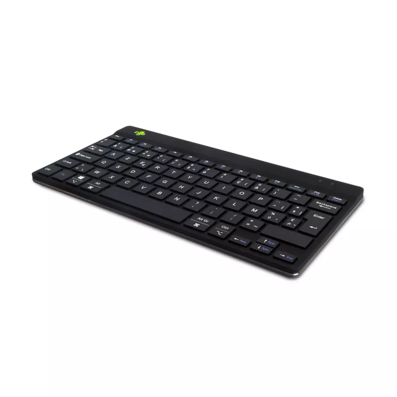 R-Go Tools ergonominen näppäimistö R-Go Compact Break, kompakti näppäimistö tauko-ohjelmistolla, AZERTY (BE), Bluetooth, musta