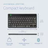 R-Go Tools ergonominen näppäimistö R-Go Compact Break, kompakti näppäimistö tauko-ohjelmistolla, AZERTY (BE), Bluetooth, musta