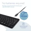 R-Go Tools ergonominen näppäimistö R-Go Compact Break, kompakti näppäimistö tauko-ohjelmistolla, AZERTY (BE), Bluetooth, musta