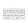R-Go Tools ergonominen näppäimistö R-Go Compact Break, kompakti näppäimistö tauko-ohjelmistolla, AZERTY (BE), Bluetooth, valkoinen