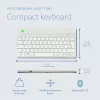 R-Go Tools ergonominen näppäimistö R-Go Compact Break, kompakti näppäimistö tauko-ohjelmistolla, AZERTY (BE), Bluetooth, valkoinen