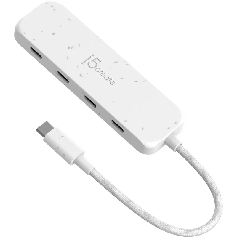 j5create ympäristöystävällinen USB-C - 4-porttinen Type-C Gen 2 -keskitin