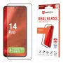 Näytönsuoja e.v.i. Displex Full Cover (10H) Xiaomi 14 Pro -laitteelle, karkaistu lasi, Eco-asennuskehys, musta/läpinäkyvä