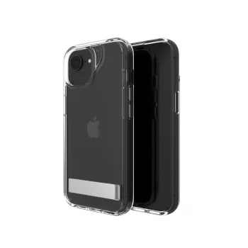 ZAGG Crystal Palace Kickstand -kotelo iPhone 16/15/14/13, kirkas, kuori, Apple, iPhone 17e/16e/15/14/13, 15,5 cm (6,1 tuumaa), läpinäkyvä