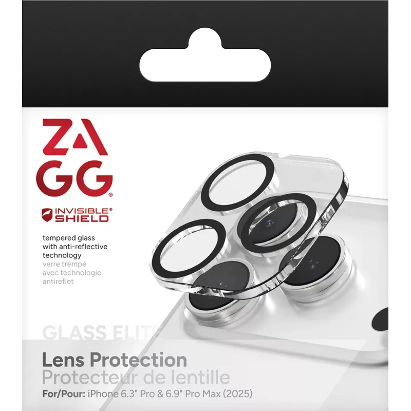 InvisibleShield Glass Elite -kameran linssinsuoja Apple iPhone 17 Pro/Pro Maxille