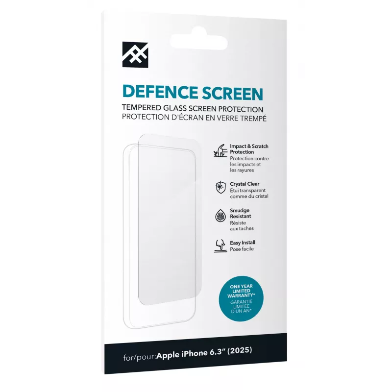 ZAGG Defence Glass iPhone 17:lle, Apple, iPhone 17, iskunkestävä, naarmuuntumaton, 1 kpl