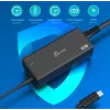 USB-C PD -virtasovitin j5create JUP1265 — 65W, sisäkäyttöön, musta, muovia, 118×32×50 mm (EU)