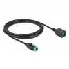 Virtalähdöllinen USB-jatkokaapeli DeLOCK 85982 12V 3m