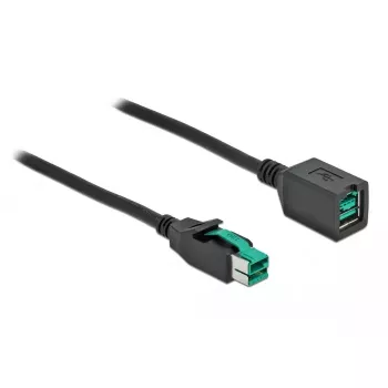 Virtalähdöllinen USB-jatkokaapeli DeLOCK 85982 12V 3m