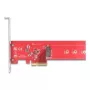 DeLOCK sisäinen M.2-adapteri 90889 PCIe 5.0 punainen ruostumaton teräs