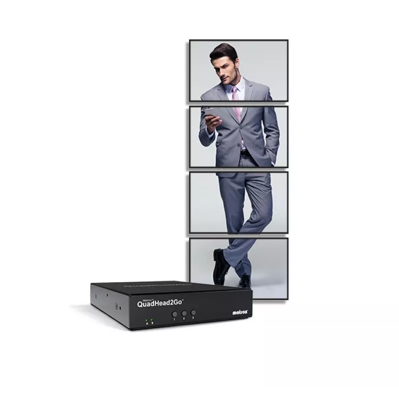Matrox QuadHead2Go Q185 -moninäyttöohjainlaite / Q2G-DP4K2
