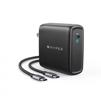 TARGUS 100W GaN AC-laturi kannettavalle, älypuhelimelle, tabletille – 1× USB-C, 2 m kaapeli, musta