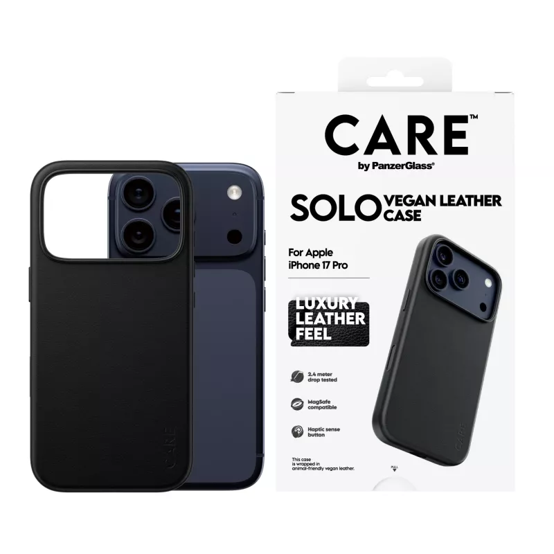 PanzerGlass CARE™ Solo Case suojakotelo musta iPhone 17 Pro