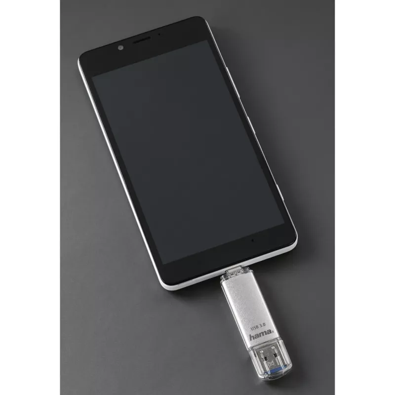 Hama FlashPen C-Laeta USB-muistitikku 16 GB, USB 3.0 / USB Type-C, hopea
