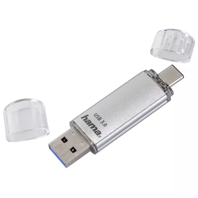 Hama FlashPen C-Laeta 00124162 USB-muistitikku, 32 GB, USB 3.0 / USB Type-C, hopea