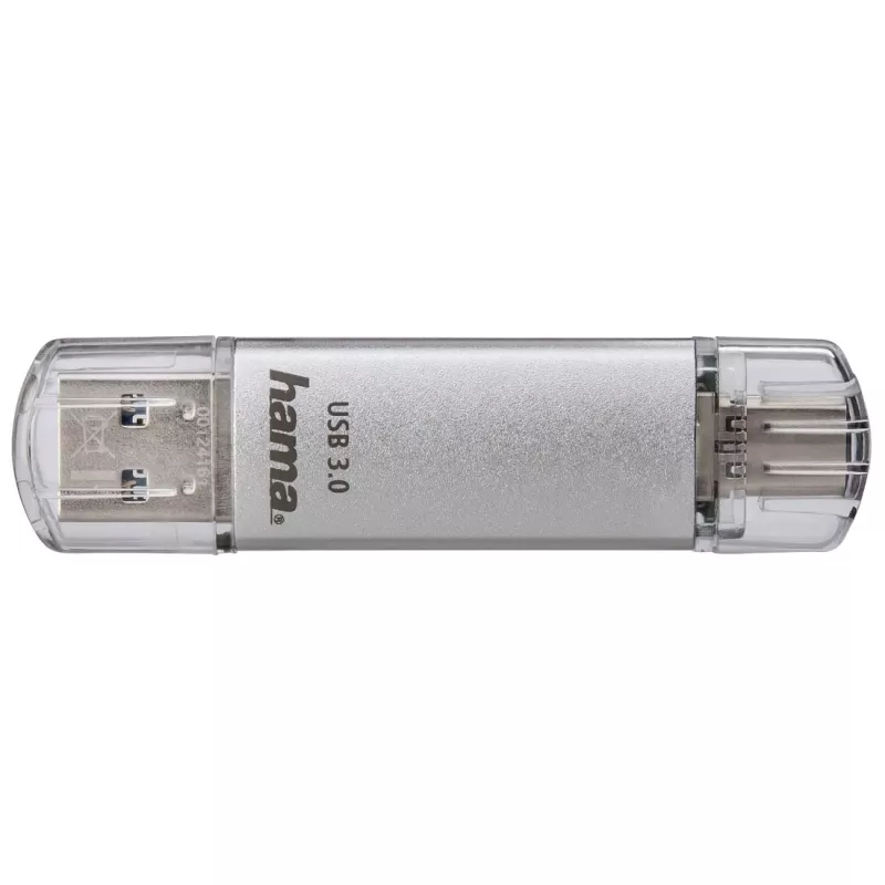 Hama FlashPen C-Laeta 00124162 USB-muistitikku, 32 GB, USB 3.0 / USB Type-C, hopea
