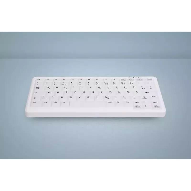 Näppäimistösuoja Active Key AK-C4110 — silikoni, saksalainen asettelu, 291×139×25 mm, valkoinen