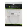 Techly DisplayPort 1.2 uros / HDMI naaras -sovitin 15 cm valkoinen IADAP DP-HDMIF2
