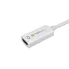 Techly DisplayPort 1.2 uros / HDMI naaras -sovitin 15 cm valkoinen IADAP DP-HDMIF2