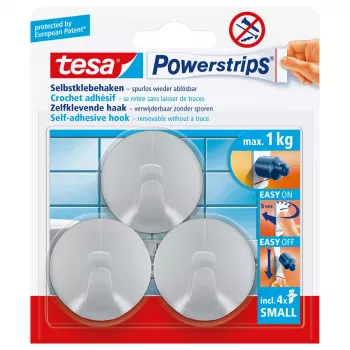 Yleiskoukku Tesa Powerstrips Hooks Small ROUND