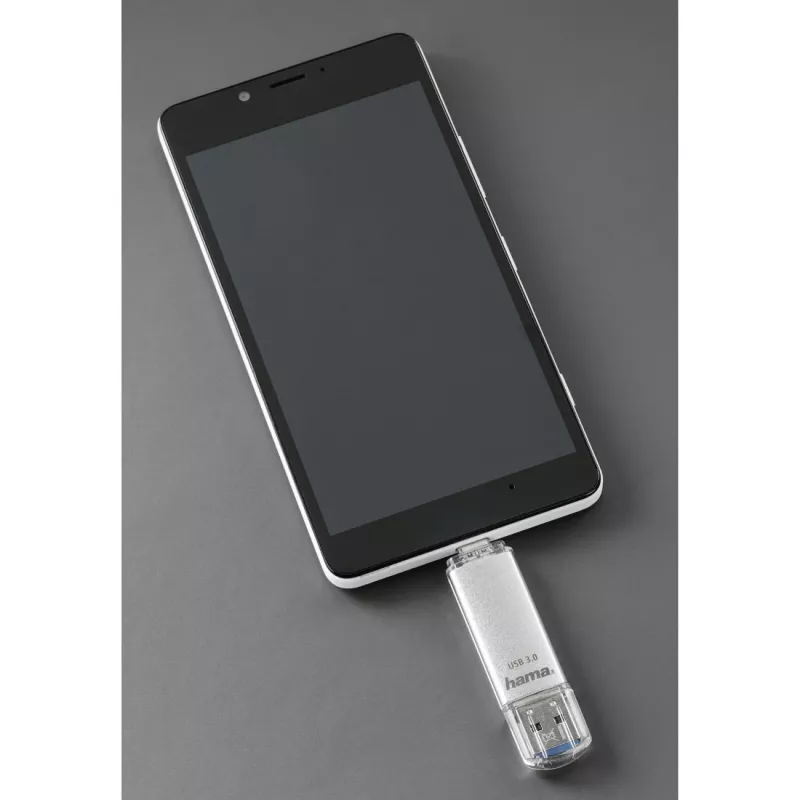 Hama C-Laeta USB-muistitikku 256 GB USB Type-A / USB Type-C 3.2 Gen 1 (3.1 Gen 1) hopea
