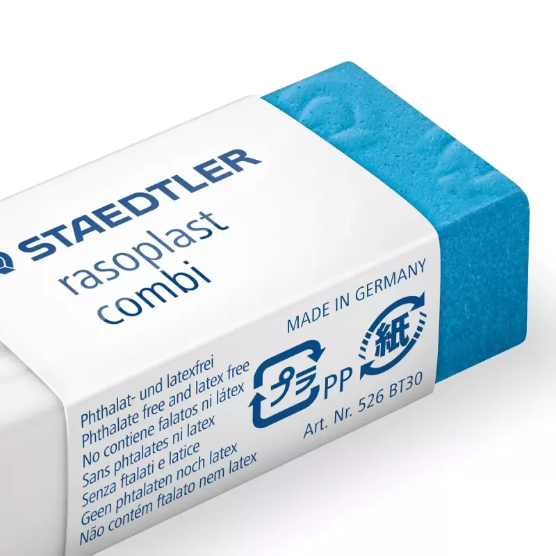 Staedtler rasoplast combi 526 BT30 pyyhekumi, 43 x 19 x 13 mm