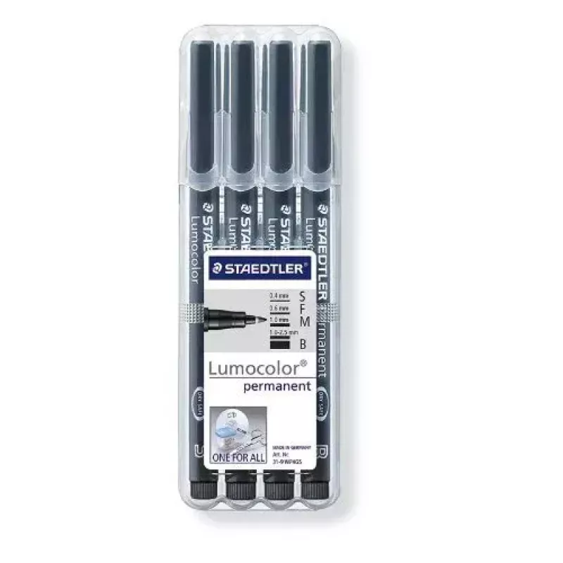Pysyvämerkki Staedtler 31-9WP4GS musta 4 kpl