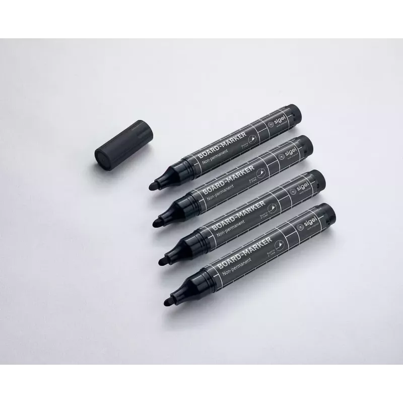 Merkkiaine Sigel BA012 4 kpl musta