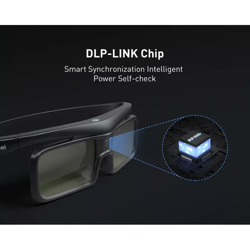 DANGBEI aktiivinen stereoskooppinen 3D-lasit, Micro-USB, musta