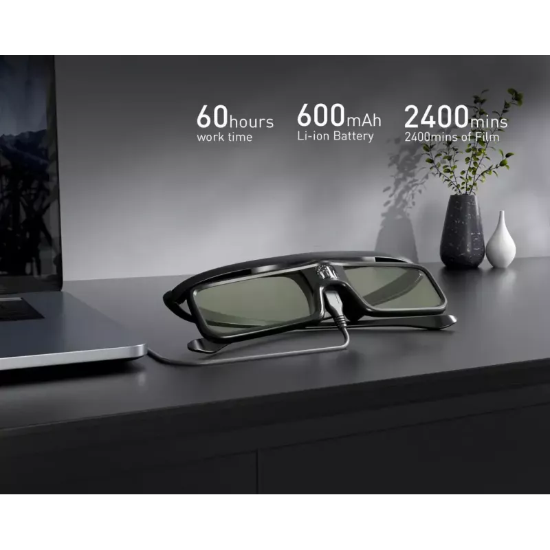DANGBEI aktiivinen stereoskooppinen 3D-lasit, Micro-USB, musta